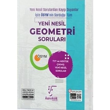 Karekök Yayınları Yeni Nesil Geometri Soruları