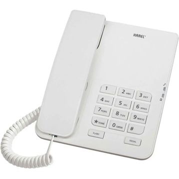 Karel TM140 Beyaz Kablolu Telefon