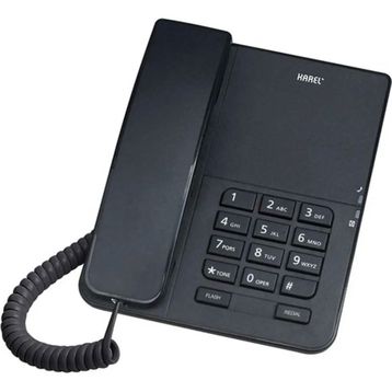 Karel TM140 Siyah Kablolu Telefon