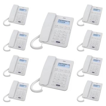 Karel TM145 Beyaz 10'lu Ekranlı Masaüstü Kablolu Telefon