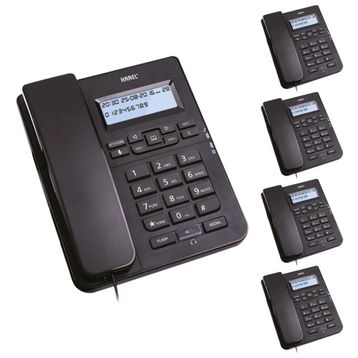 Karel TM145 Siyah 5'li Ekranlı Masaüstü Kablolu Telefon