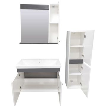 Karen Banyo New Bahar 80 cm Banyo Dolabı
