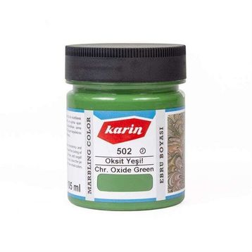 Karin 105 ml Oksit Yeşil 502 Ebru Boyası
