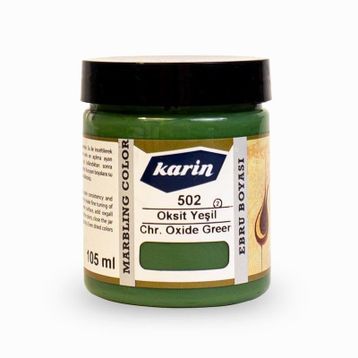 Karin 105 ml Oksit Yeşil 502 Ebru Boyası