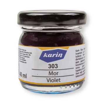 Karin 303 40 ml Mor Ebru Boyası