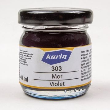 Karin 303 40 ml Mor Ebru Boyası
