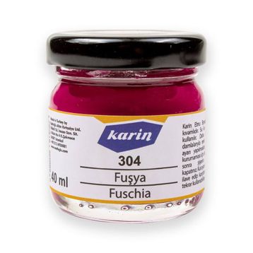 Karin 304 Fuşya 40 ml Ebru Boyası