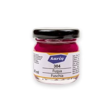 Karin 304 Fuşya 40 ml Ebru Boyası