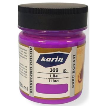 Karin 309 Lila 105 ml Ezilmiş Ebru Boyası