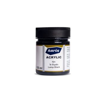 Karin 701 İs Siyahı 105 ml Akrilik Boya
