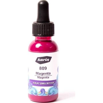 Karin 809 Magenta 30 ML Ebru Boyası