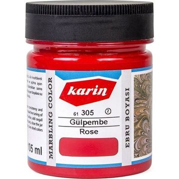 Karin Ezilmiş 305 Gülpembe 105 cc Ebru Boyası