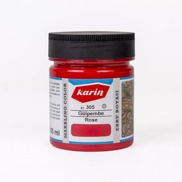 Karin Ezilmiş 305 Gülpembe 105 cc Ebru Boyası