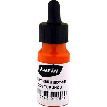 Karin N:202 Turuncu 30 ml Kolay Ebru Boyası