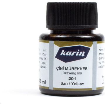 Karin Sarı 45 ml Çini Mürekkebi