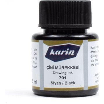 Karin Siyah 45 ml Çini Mürekkebi