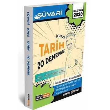 Kariyer Meslek Yayınları 2020 KPSS Süvari Tarih Tamamı Çözümlü 20 Deneme Sınavı