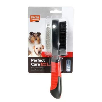 Karlie 22.5x6 cm Çift Taraflı Pro Köpek Tüy Tarama Fırçası