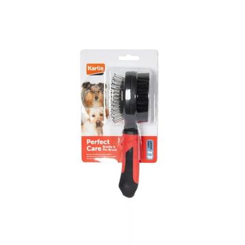 Karlie 22.5x6 cm Çift Taraflı Pro Köpek Tüy Tarama Fırçası