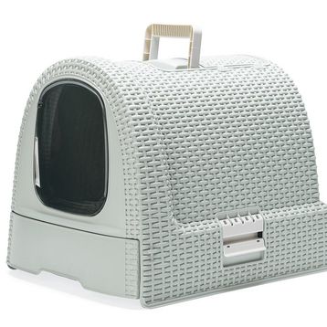 Karlie 51x38.5x39.5 Mavi Plastik Kedi Tuvaleti
