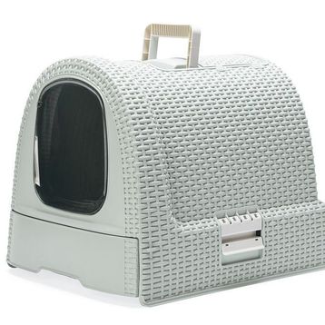 Karlie 51x38.5x39.5 Mavi Plastik Kedi Tuvaleti