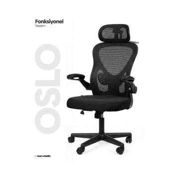 Karr Office Oslo Ergonomik Gri Çalışma Sandalyesi