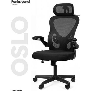 Karr Office Oslo Ergonomik Siyah Çalışma Sandalyesi