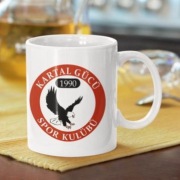 Kartal Baskılı Kupa Bardak
