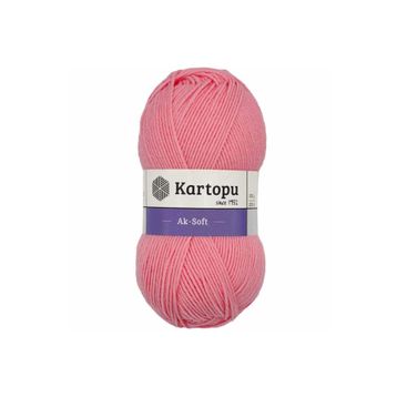 Kartopu Ak-Soft 777 Pudra Pembe El Örgü İpi