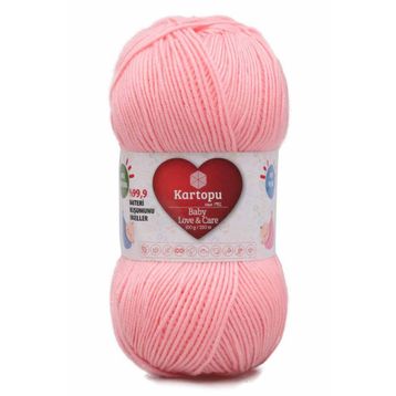 Kartopu Ak-Soft 777 Pudra Pembe El Örgü İpi