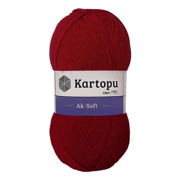 Kartopu Ak Soft K114 Koyu Kırmızı İplik