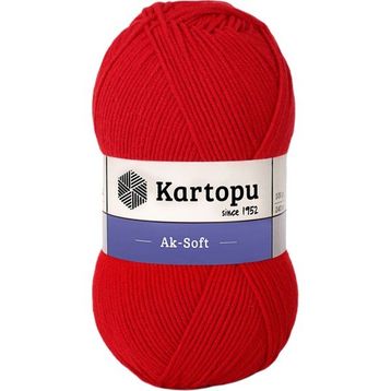 Kartopu Ak Soft K150 Kırmızı İplik