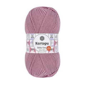 Kartopu K1763 Gül Kurusu Baby One Tüylenmeyen El Örgü İpi Yünü