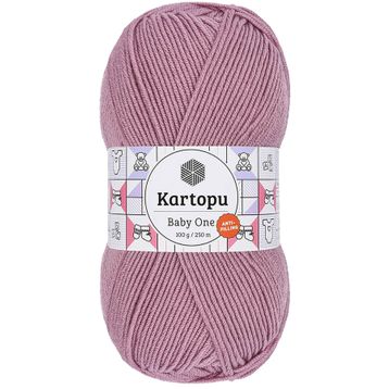 Kartopu K1763 Gül Kurusu Baby One Tüylenmeyen El Örgü İpi Yünü
