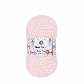 Kartopu K255 Bebe Pembe Baby One Tüylenmeyen El Örgü İpi Yünü