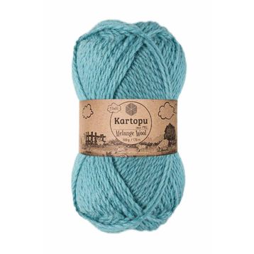 Kartopu K5017 Mint Melange Wool El Örgü İpi