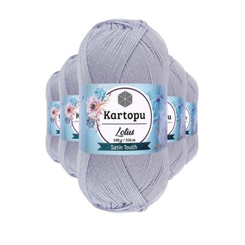 Kartopu K714 Gri Lotus Bikini Büstiyer Bluz 5 Adet Örgü İpi