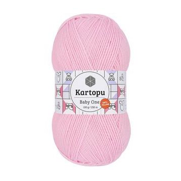 Kartopu K782 Açık Pembe Baby One Tüylenmeyen El Örgü İpi Yünü