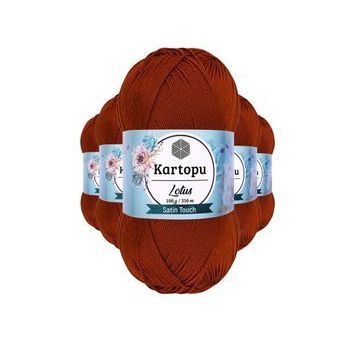 Kartopu K834 Taba Lotus Bikini Büstiyer Bluz 5 Adet Örgü İpi