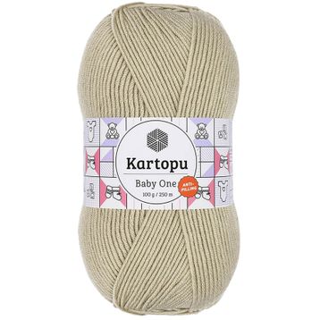 Kartopu K861 Bej Baby One Tüylenmeyen El Örgü İpi Yünü