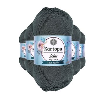 Kartopu K944 Füme Lotus Bikini Büstiyer Bluz 5 Adet Örgü İpi