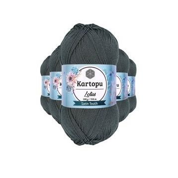 Kartopu K944 Füme Lotus Bikini Büstiyer Bluz 5 Adet Örgü İpi