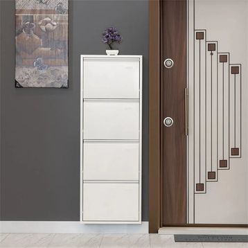 Kaser Metal DC-073 4'lü Beyaz Ayakkabılık