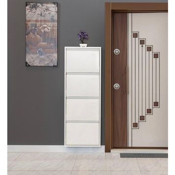 Kaser Metal DC-073 4'lü Beyaz Ayakkabılık