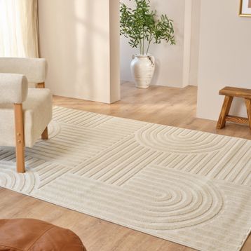 Kaşmir Halı İskandinav Rune White 80x150 cm Halı
