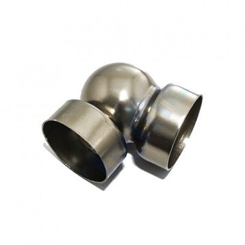 Katar Alüminyum Bronz 50 mm 4'lü Boş Küre Dirsek