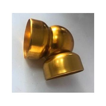 Katar Alüminyum Sarı 50 mm 4'lü Boş Küre Dirsek