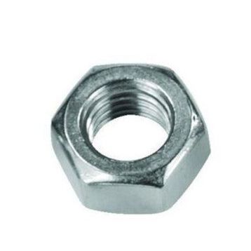 Katar M22 DIN934 Ak Çelik Beyaz Somun