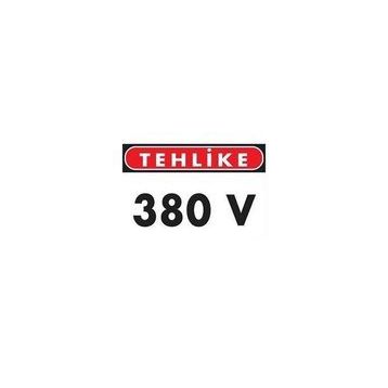 Katar Market Tehlike 380v Uyarı Levhası