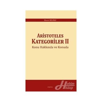 Kategoriler - Aristoteles